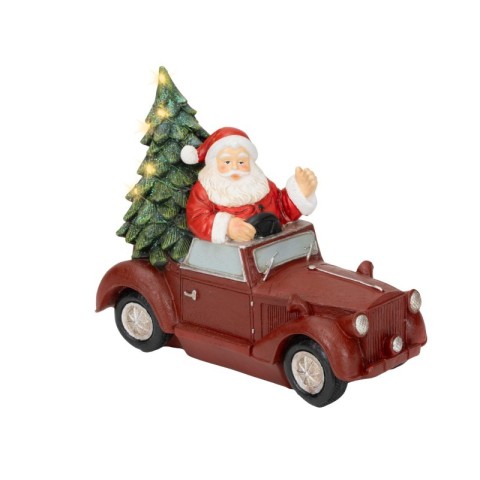 BABBO NATALE IN AUTO LED H.18 2